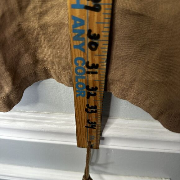 Click USA 100% Linen Loose Boxy 3/4 Sleeve Button down Top Shirt Large 48B 32L - Picture 10 of 11